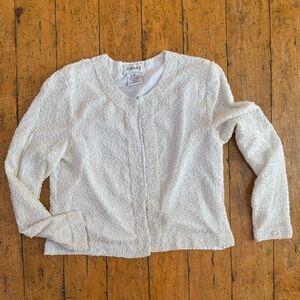 Vintage Sténay White Silk Jacket